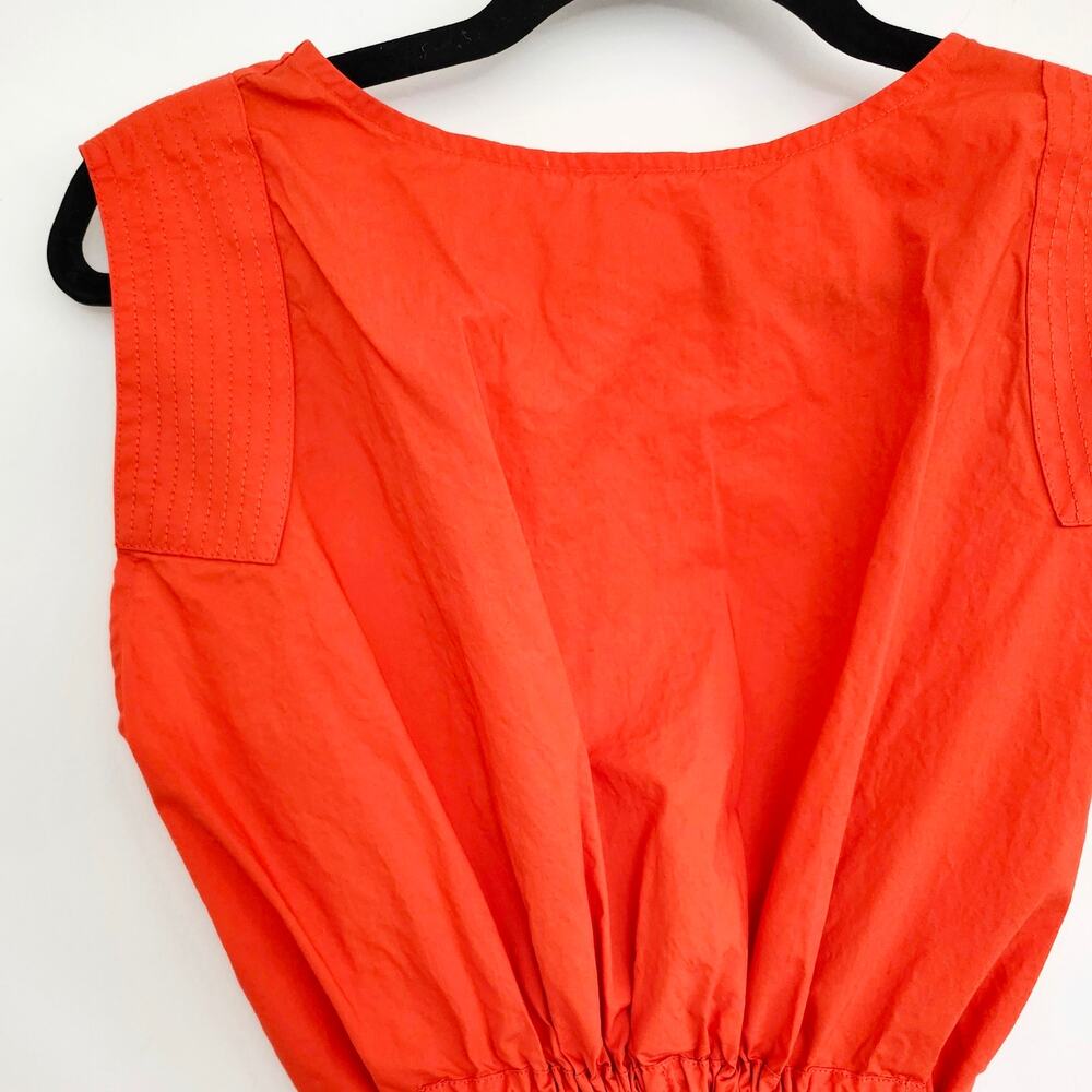 NWOT Banana Republic Cotton Poplin Cinch-Waist Mini Dress Sz XXS - Picture 5 of 9